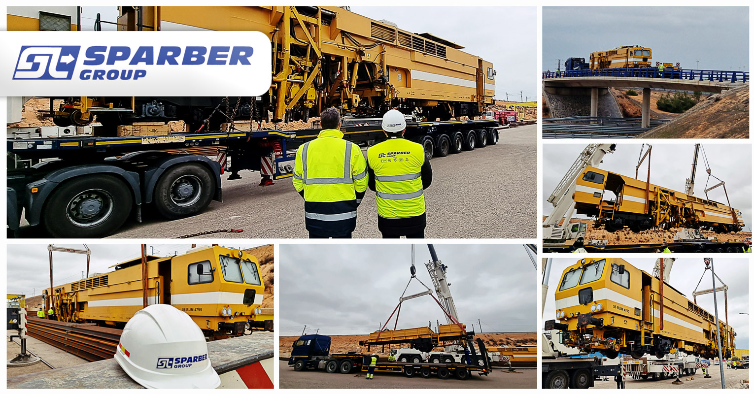 Sparber Group Transported 76 Ton Rail Equipment from Spain to Croatia