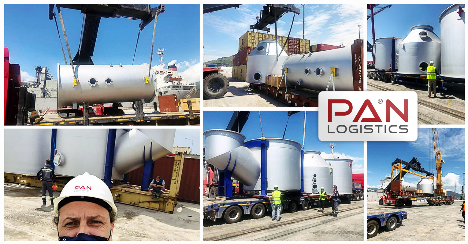 Pan Logistics Handled 5 Units Scrubber Parts from Aarus, Denmark to Gemlik, Turkey with Delivery to the Shipyard at Yalova