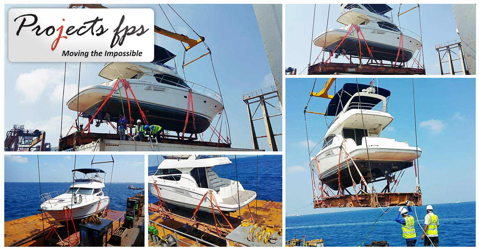 Projects FPS Moved a Yacht from Singapore to Male on 40'FB via Colombo
