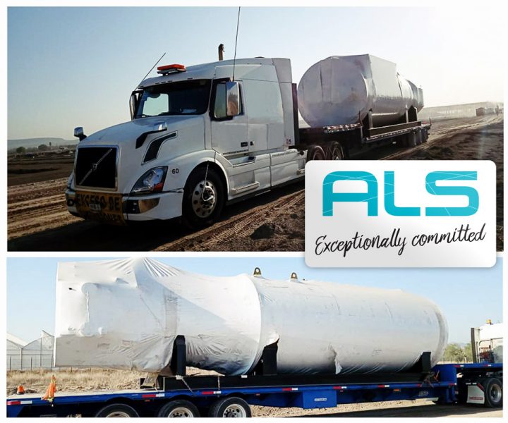ALS Operations Team Moved 2 Large Caterpillar Scissor Lift Machines and 3 Boilers by Road from Veracruz Port to San Juan del Rio in Mexico