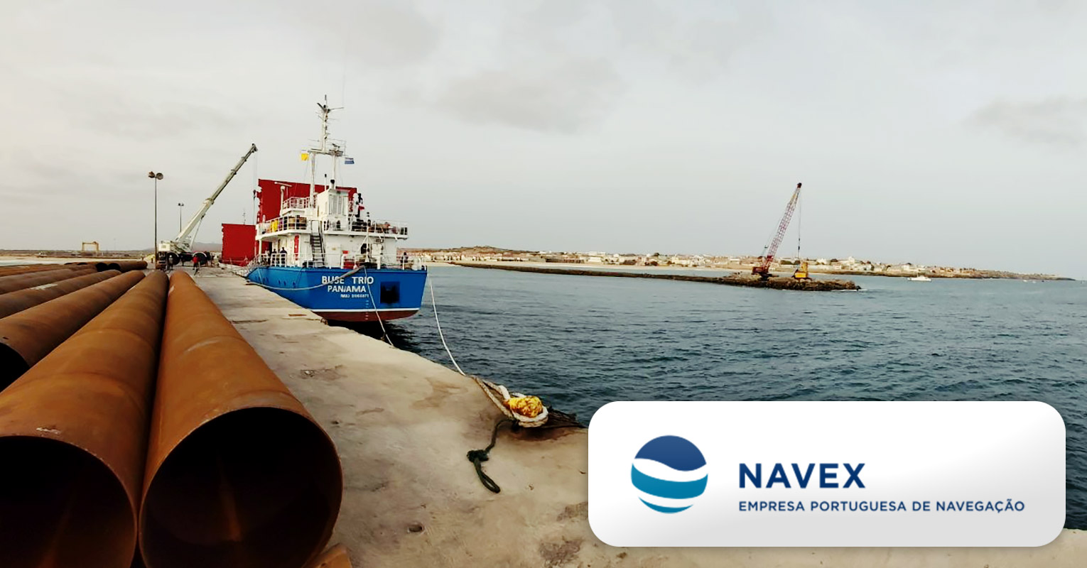 Navex - Empresa Portuguesa de Navegação Handled the Discharge of Pipes at Porto Inglês - Maio Island, Cape Verde