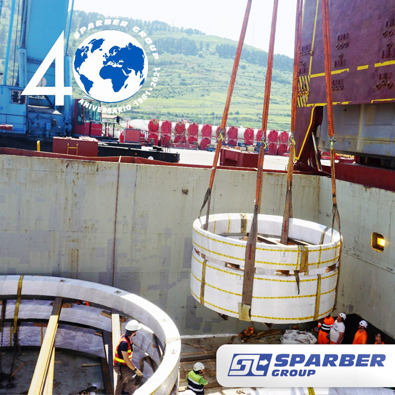 Sparber Group Transported 33 Pieces Totalling 1827 cbm and 773 tons from China to Spain