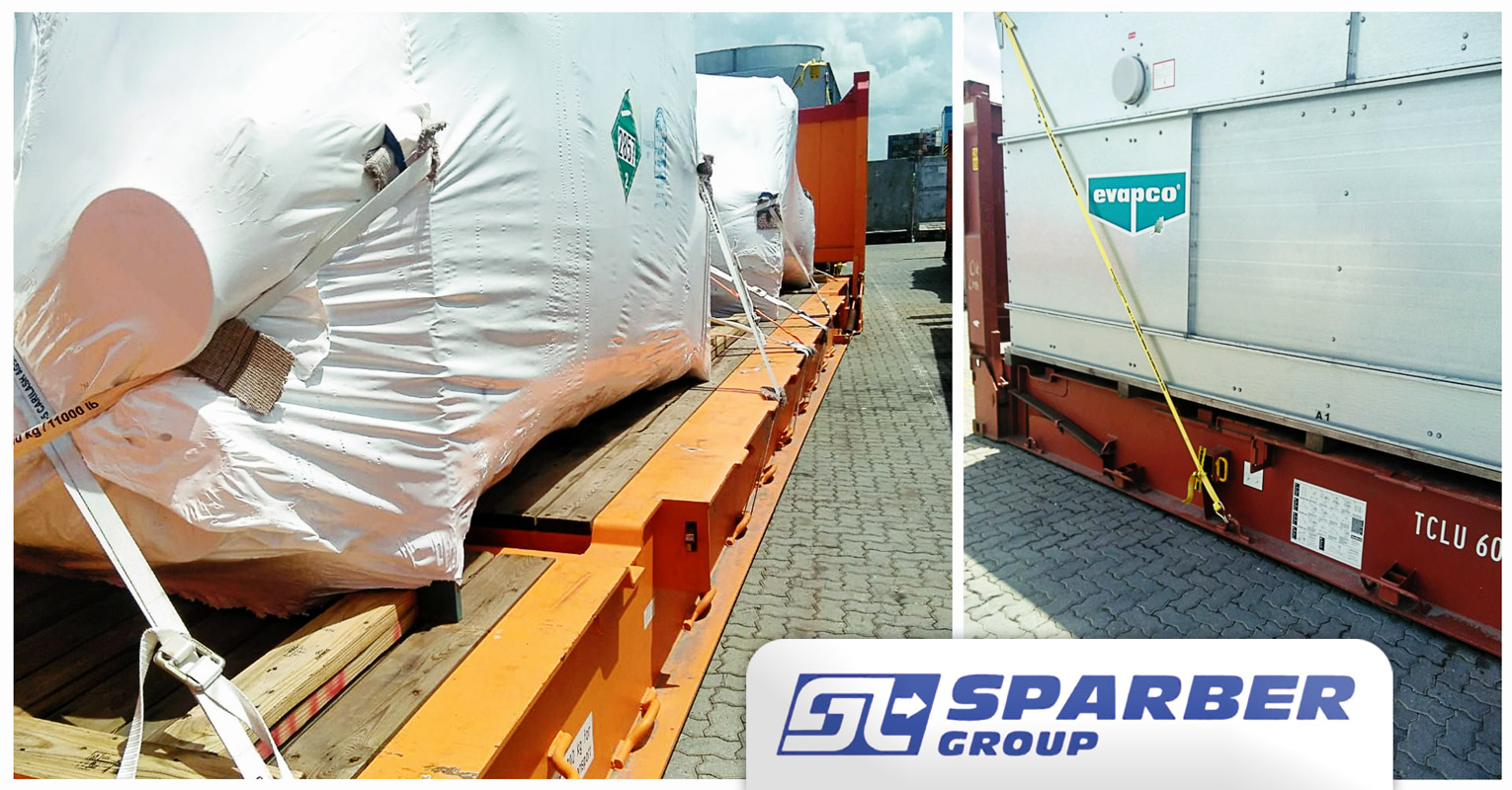 Sparber Group Transported Cooling Towers on 2 x 40FR for the Hotel Sector from Italy to the Dominican Republic