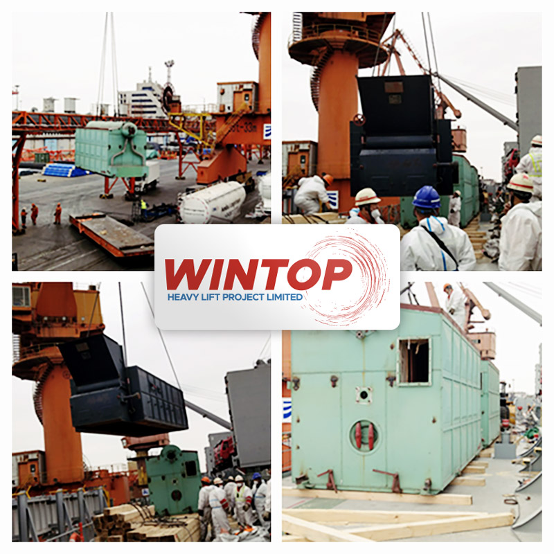 Wintop Heavy Lift Shipped Automatic Hydraulic Press Parts and Accessories from Shanghai to HCMC