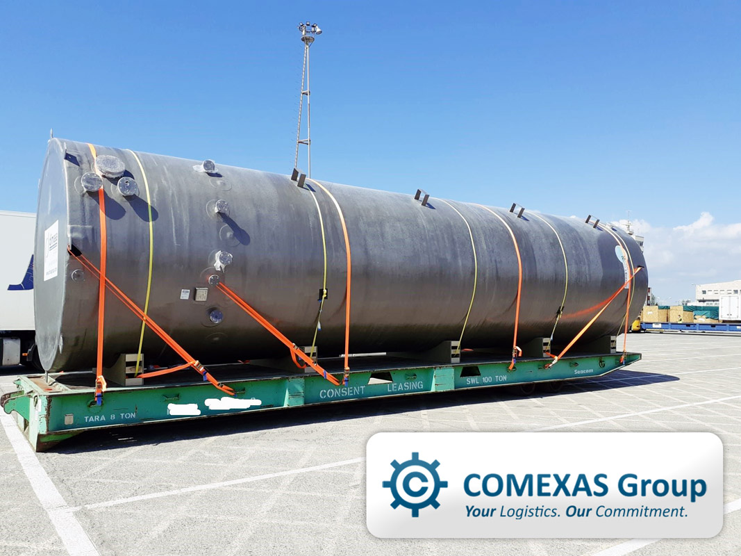 Comexas Shipped a Tank via RORO to Mexico