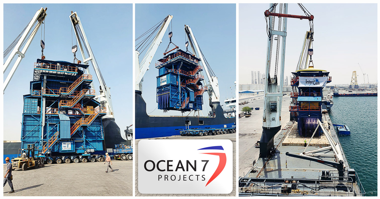 Ocean7 Projects MV Atlantic Dawn Loading Big and High Deck Cargo