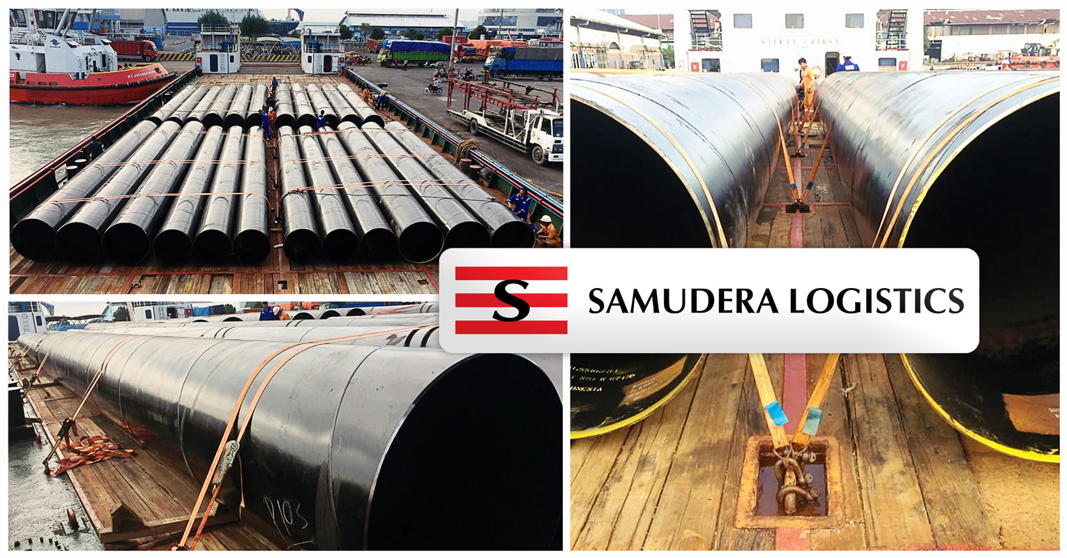 PT Silkargo Indonesia Handled the Delivery of Spiral Varnish Pipes to Sangata