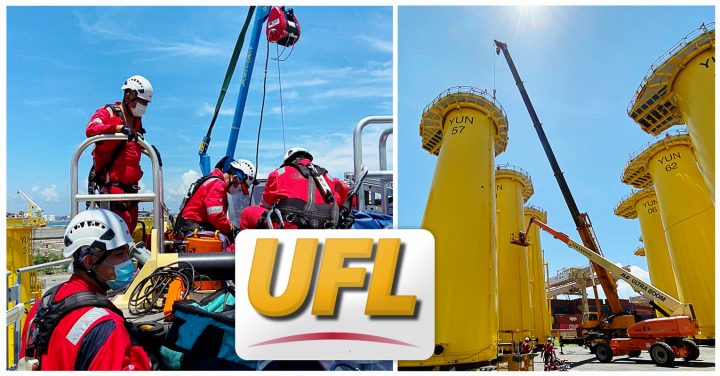 Uni-Freight Logistics’ GWO Certificated Riggers Team at the Transition Pieces (TP) Site