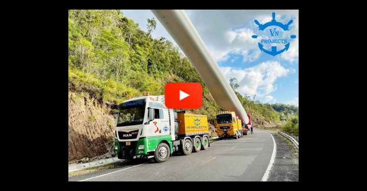 Video – VN Projects Transported Wind Turbine Blades Using a Special Blade Adapters