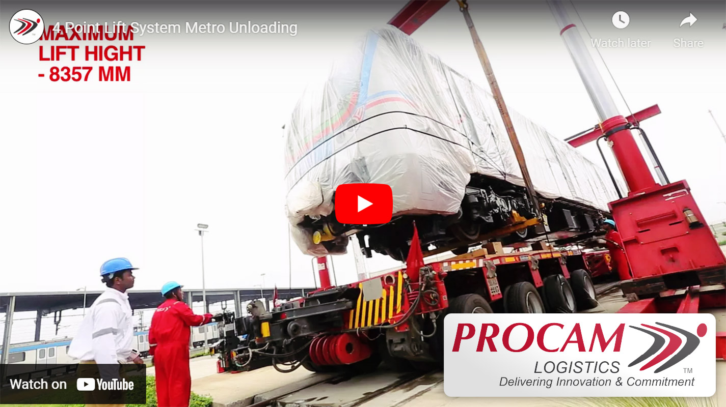 Video - Procam Group Unloading a Metro Using their Four Point Lift System