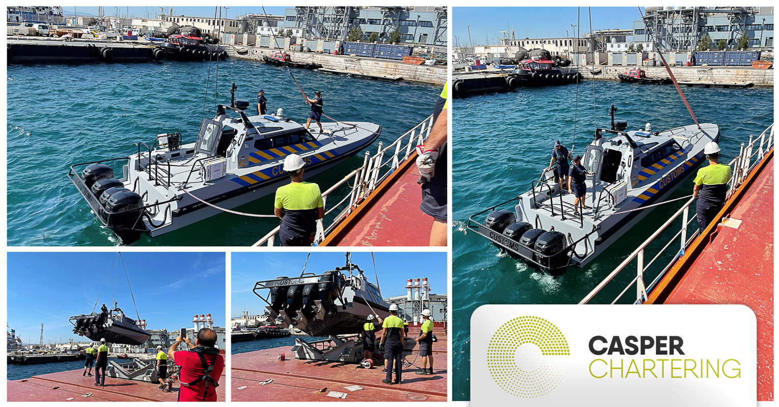 A Casper Chartering Vessel Delivered a Special Cargo to the Officers of Gibraltar enroute to Ireland