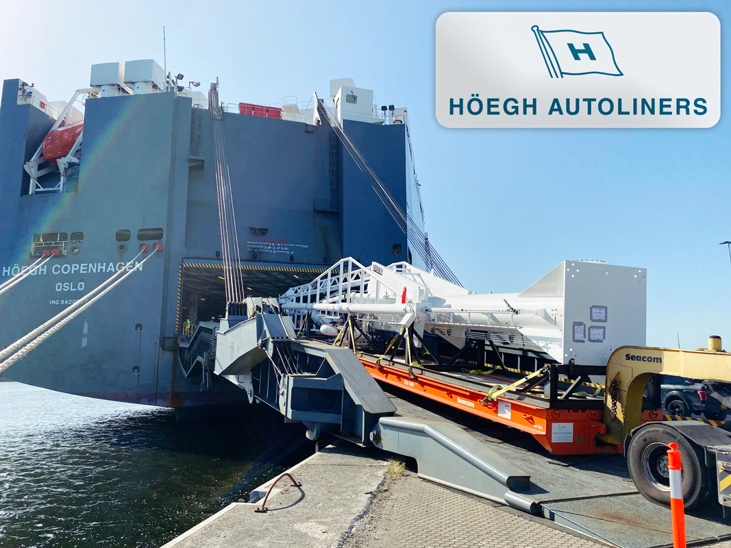 Höegh Autoliners Carried a 31m Long Breakbulk Unit from Amsterdam to Jebel Ali