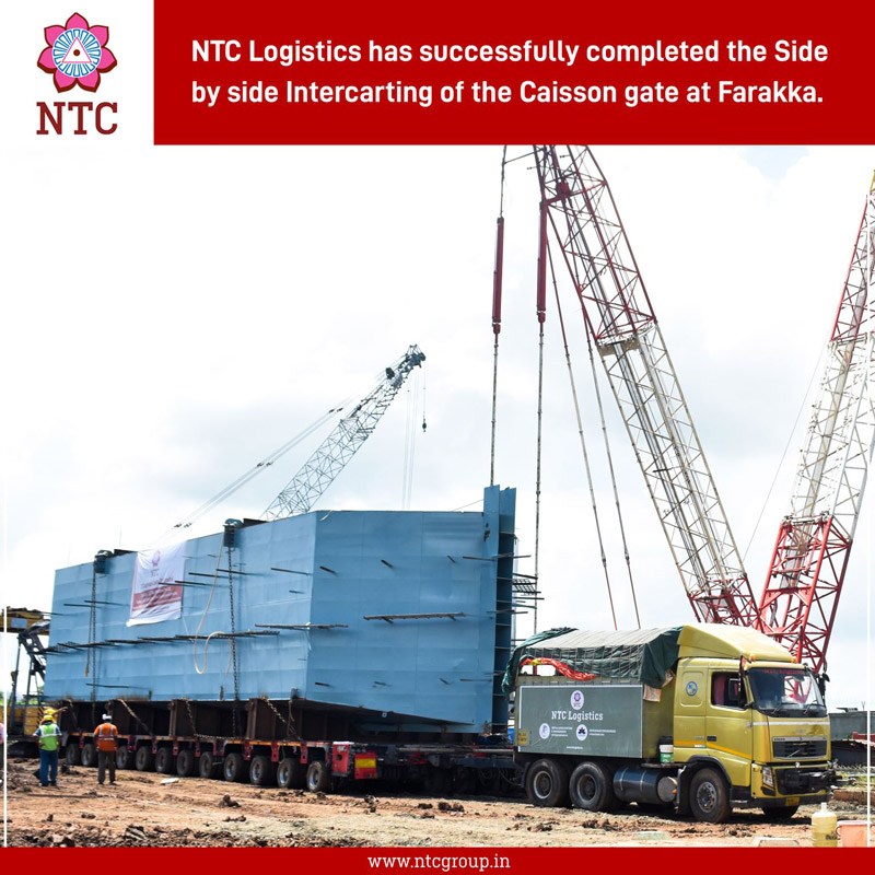 NTC Logistics Successfully Carried-out the Logistics of Super ODC Structures at Farakka, West Bengal