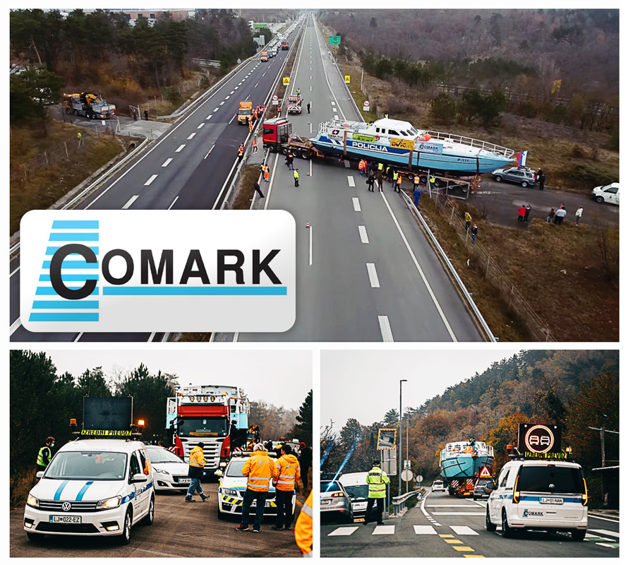 Comark Coordinated the Transport of Police Patrol Boat