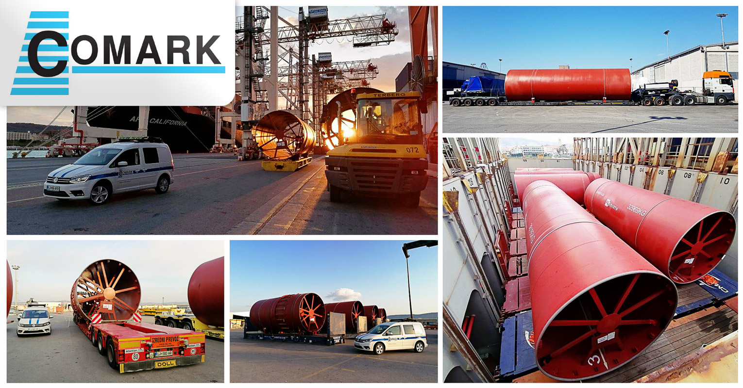 Comark Project Logistics Delivered a Pipe System from China to Tyrol, Austria via Port of Koper, Slovenia