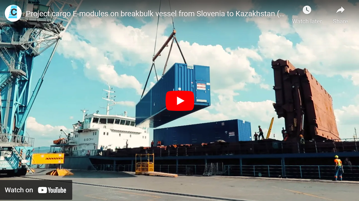 Video – Comark Delivered 58 Special E-modules via Breakbulk Vessel from Koper, Slovenia to Aktau, Kazakhstan