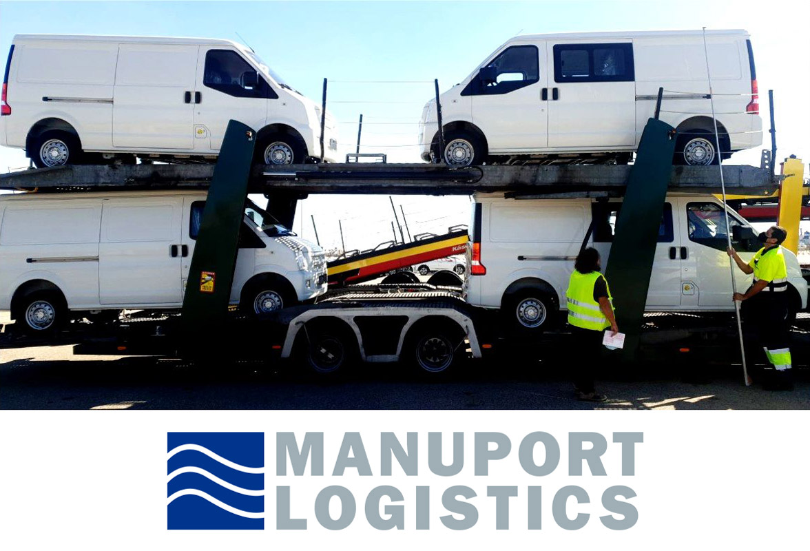 Manuport Logistics Transported Electric Vans Door-to-Door from China to Spain