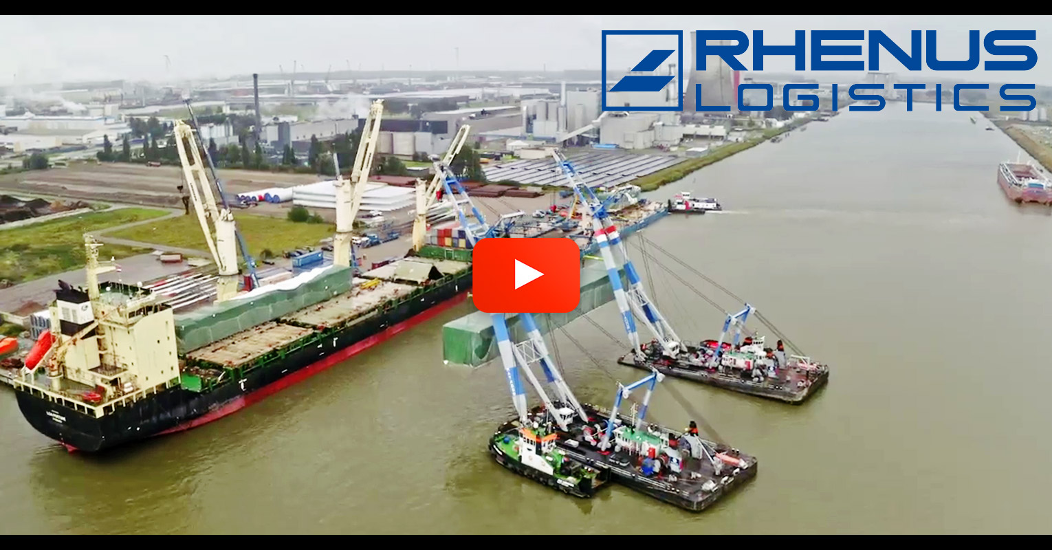 Video - Rhenus Project Logistics Switzerland Attended a Floating Crane Tandem Lift Loading & Discharging
