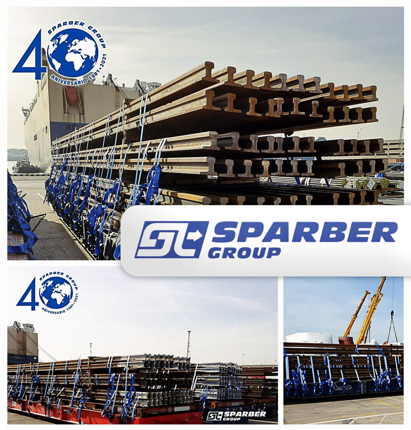 Sparber Group Shipped 100 tons of Rail Stock from Spain to India