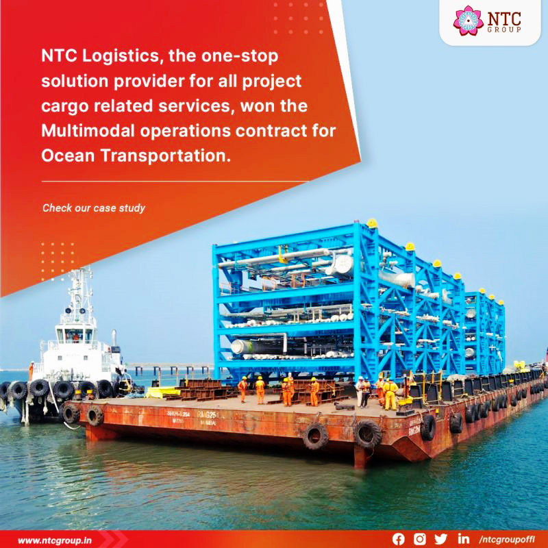 NTC Logistics Won The Multimodal Operations Contract For The Barging Of 31 Pipe Rack Modules