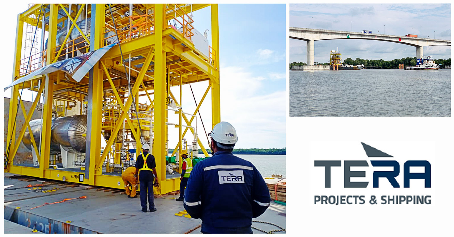 Tera Projects Handled a 17m Tall Regen Skid with Roro Barging and Ship to Ship Transfer from Port Klang to HHMC China