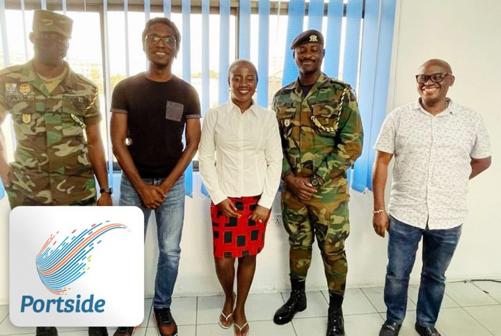 Portside’s Team in Ghana Welcomed the Ghana Military which Shipped Equipment to Tema