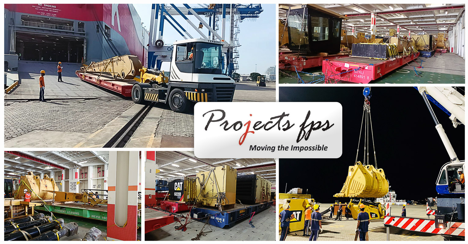 Project FPS Completed the First, non-self Propelled Cargo Export (RORO) in Port of Hambanthota Sri Lanka