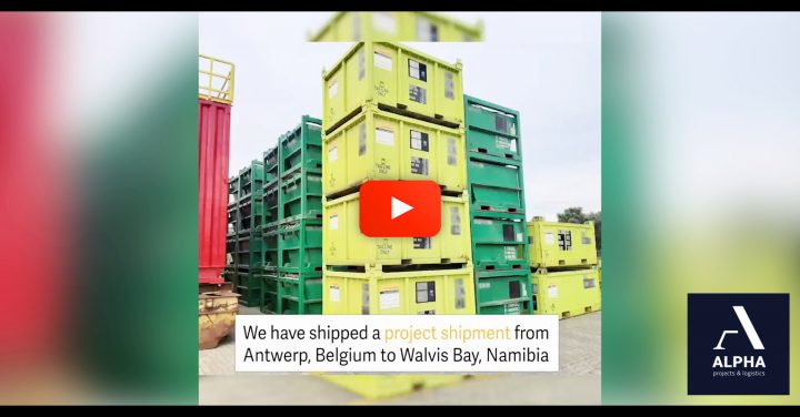 Alpha Projects & Logistis Shipped Offshore Equipment from Antwerp to Walvis Bay