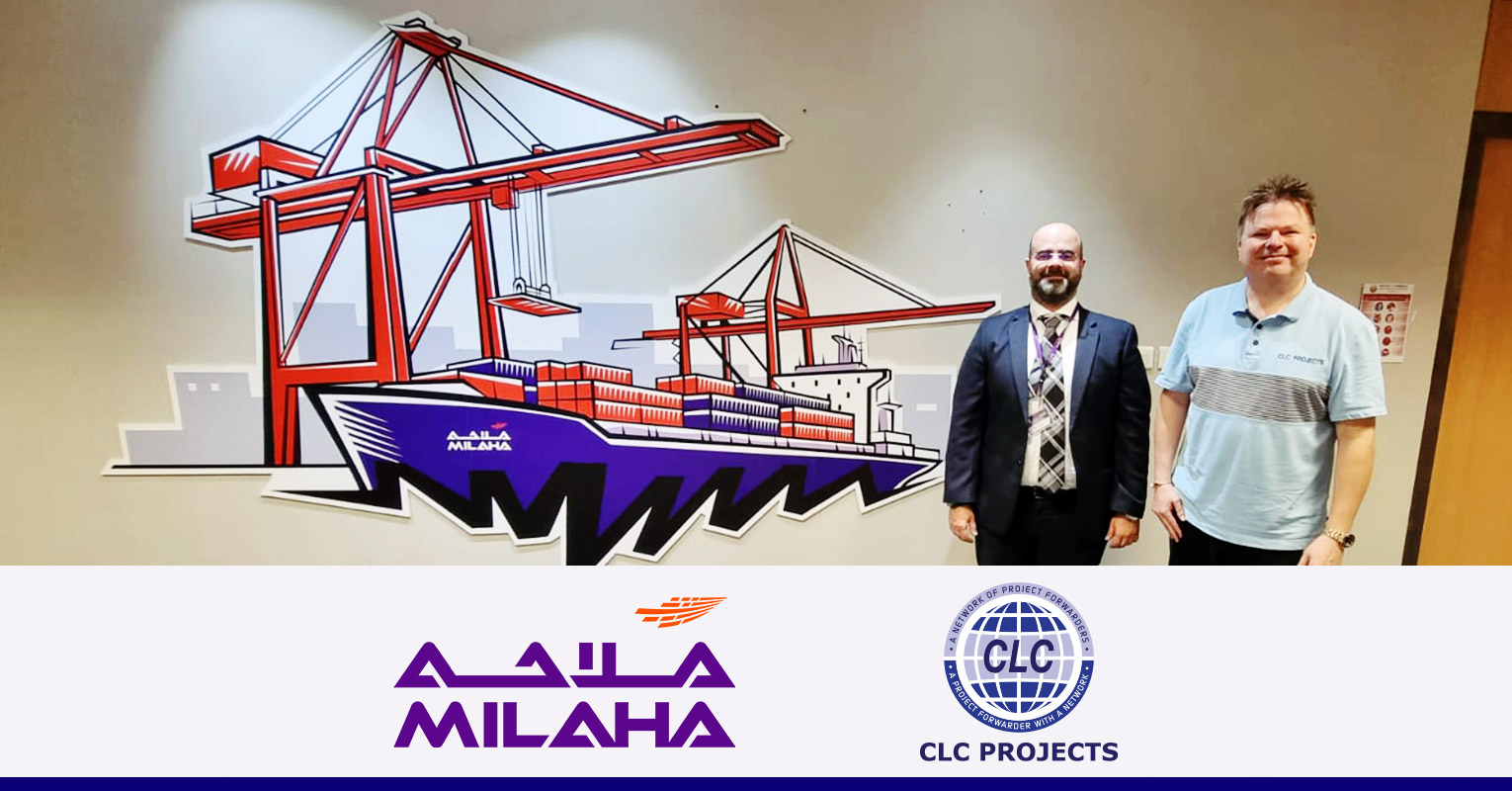 CLC Projects Chairman met with Elias Abou Jawdeh, Senior Manager - Commercial at Milaha in Doha, Qatar