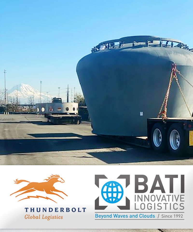 Joint Project Performed by Thunderbolt and BATI from Turkey to Seattle via Wallenius in Zeebrugge