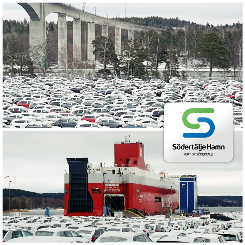 Södertälje Port Accounts for Close to a Third of Sweden’s Car Imports where This Week 1268 Vehicles were Unloaded from a RORO Vessel