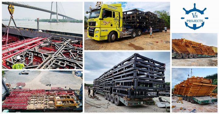 VN Projects is Currently Handling 2000mt of Wind Turbine Steel Frame Supports from Vietnam to Europe and China