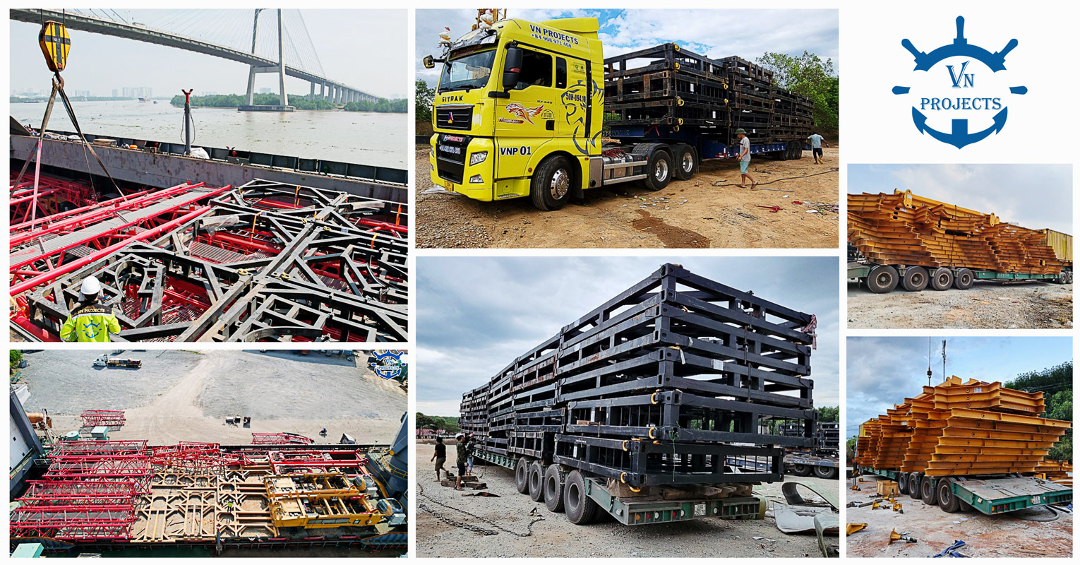 VN Projects is Currently Handling 2000mt of Supporting Steel Frames of Wind Turbines from Vietnam to Europe and China