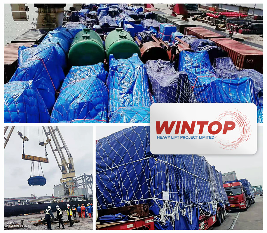 Wintop Heavy Lift Shipped 1405cbm of Equipment from Shanghai to Chennai