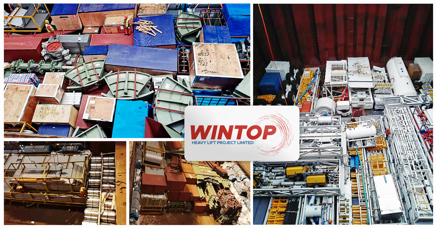 Wintop Heavy Lift Shipped 1620cbm of Equipment from Shanghai to Kolkata