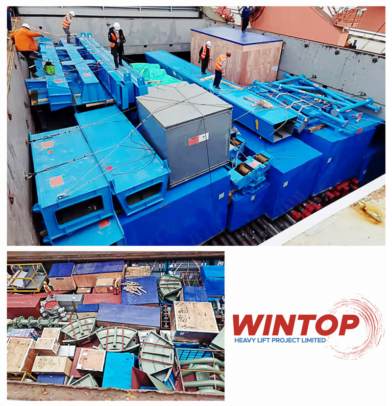 Wintop Heavy Lift Shipped 395cbm of Equipment from Shanghai to Chennai