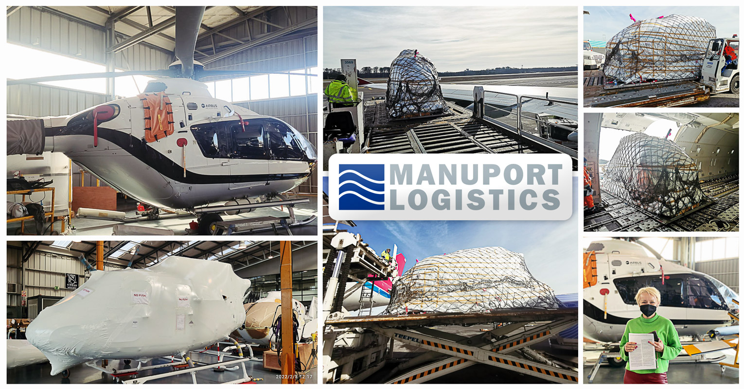 Manuport Spain Transported this Helicopter from Sabadell to Seattle