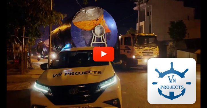VN Projects Transporting 6.2m Wide and 22m~26m Long Beer Tanks