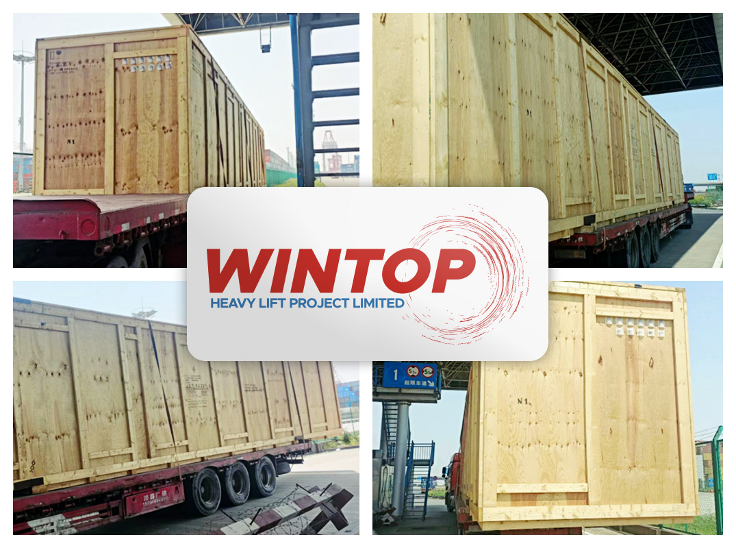 Wintop Heavy Lift Handling Vacuum Caarburizing System Cargo Imported by Breakbulk from Fos Sur Mer to Shanghai