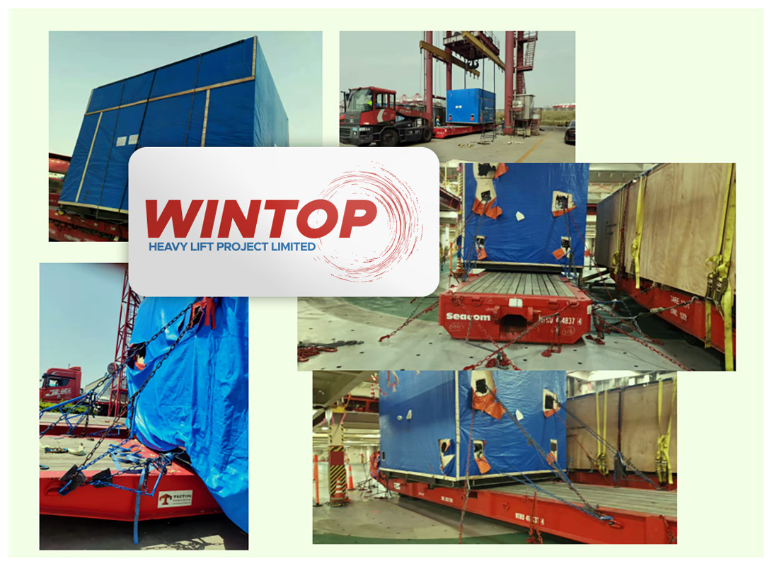 Wintop Heavy Lift Handling Export Equipment from Shanghai to Manzanillo, Mexico by RORO