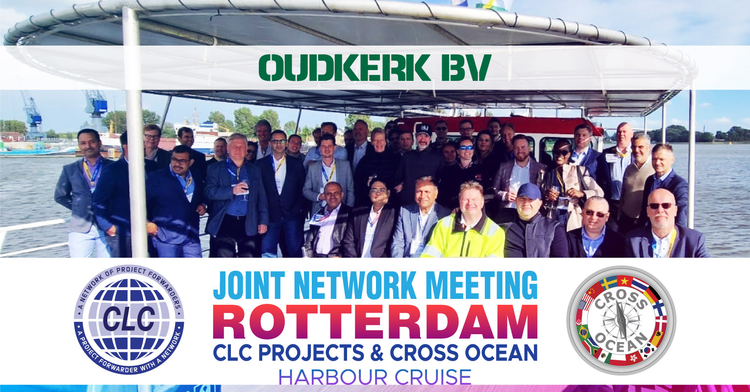 Thank you to Oudkerk B.V. for arranging the nice Rotterdam Harbour Cruise following our Joint Network Meeting with members of Cross Ocean and CLC Projects Networks!