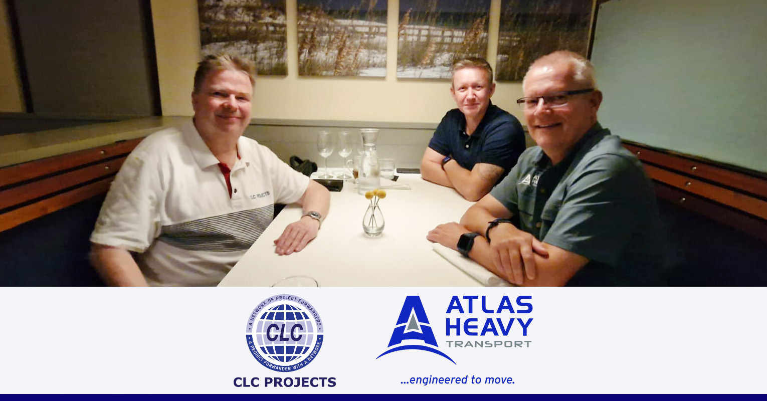 CLC Projects Chairman meeting with Frank Scheibner and Anders Pedersen of Atlas Heavy in Houston