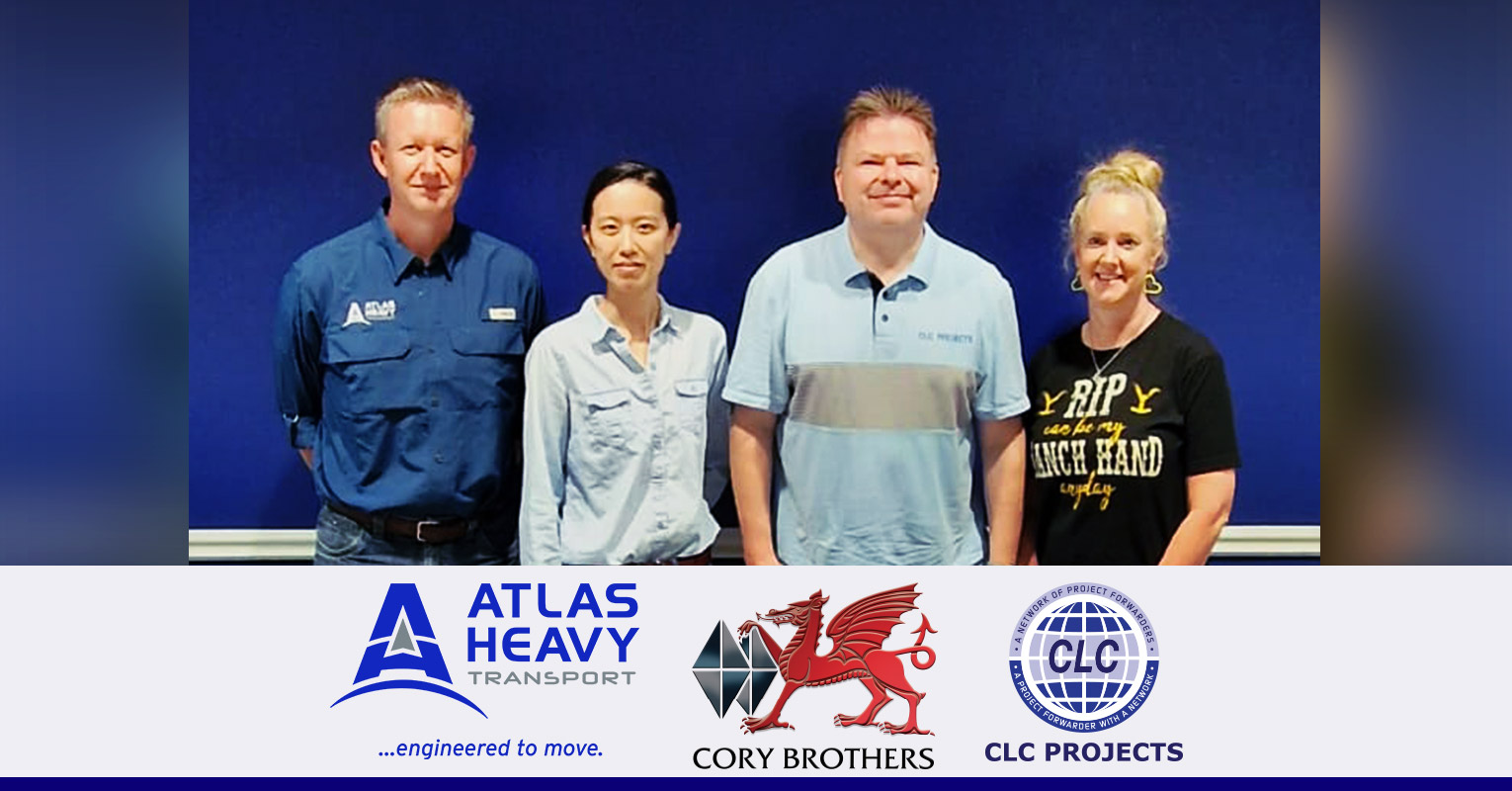 Service provider Atlas Heavy Transport and UK member Cory Brothers meeting with our Chairman in Houston. Pictured left to right are Anders Pedersen, Bo H. Drewsen, Vickie Luo and Lita Galloway