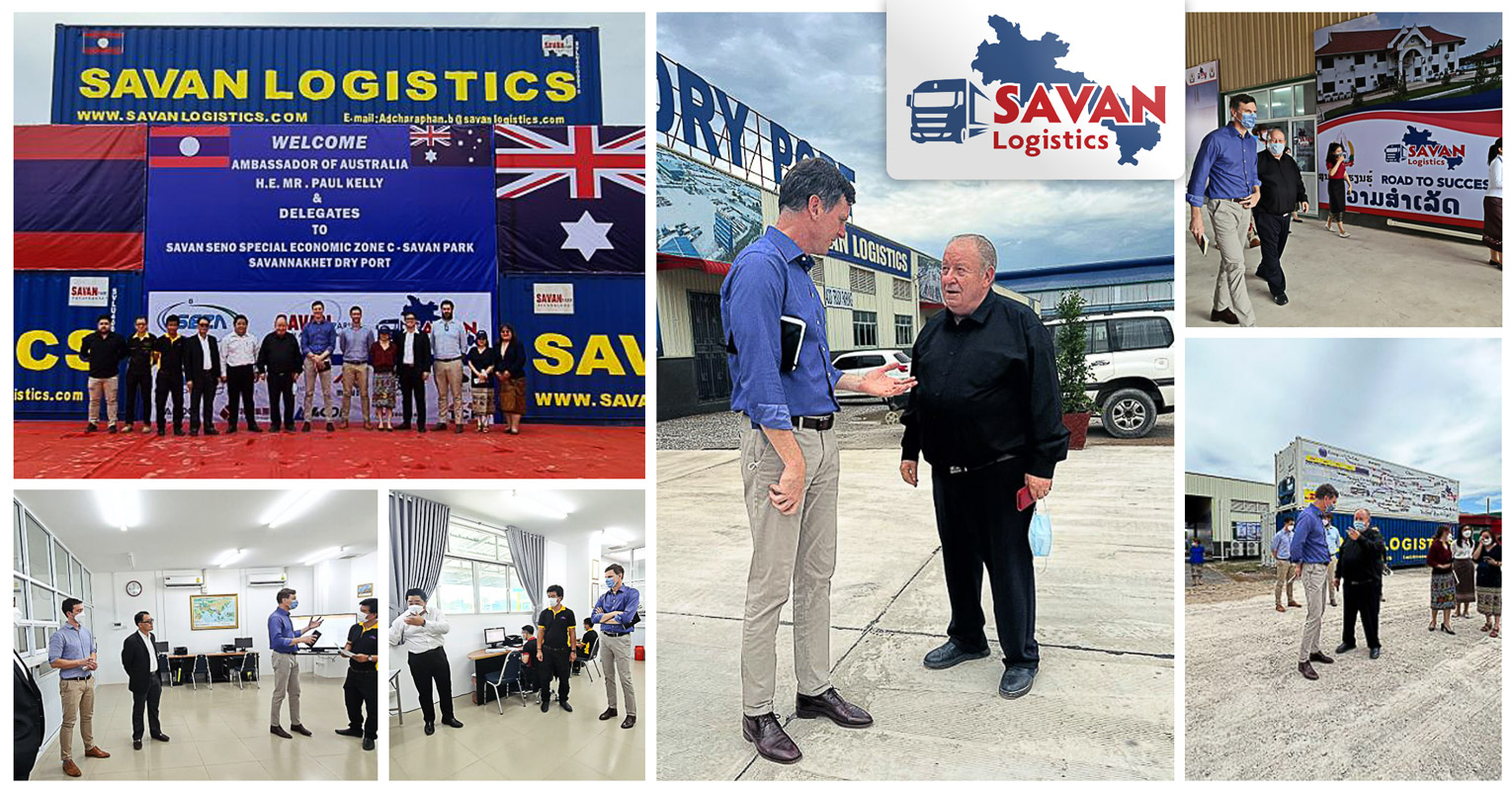 Savan Logistics Welcome the Ambassador of Australia and Delegates to Visit the Special Economic Zone C-Savan Park, Savannakhet Dry Port