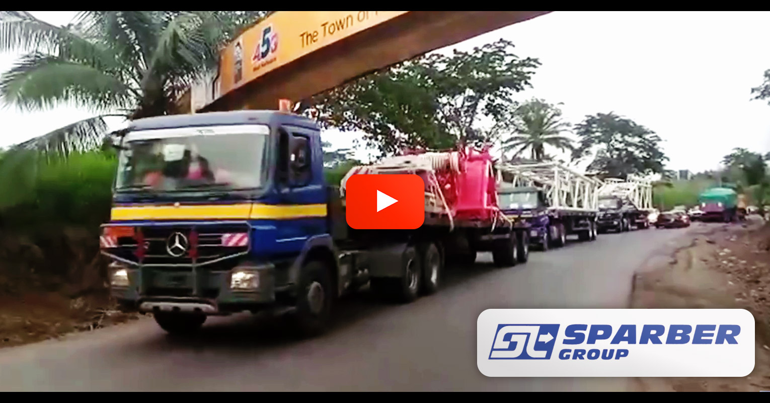 Sparber Group Performs the Transport of a Crane from Northern Europe to Central Africa