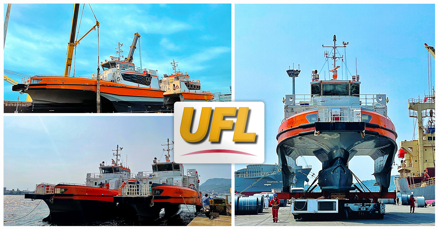 UFL Agency & Logistics Handling the Arrival of UMO Mistral & UMO Scirocco from Denmark to Taiwan