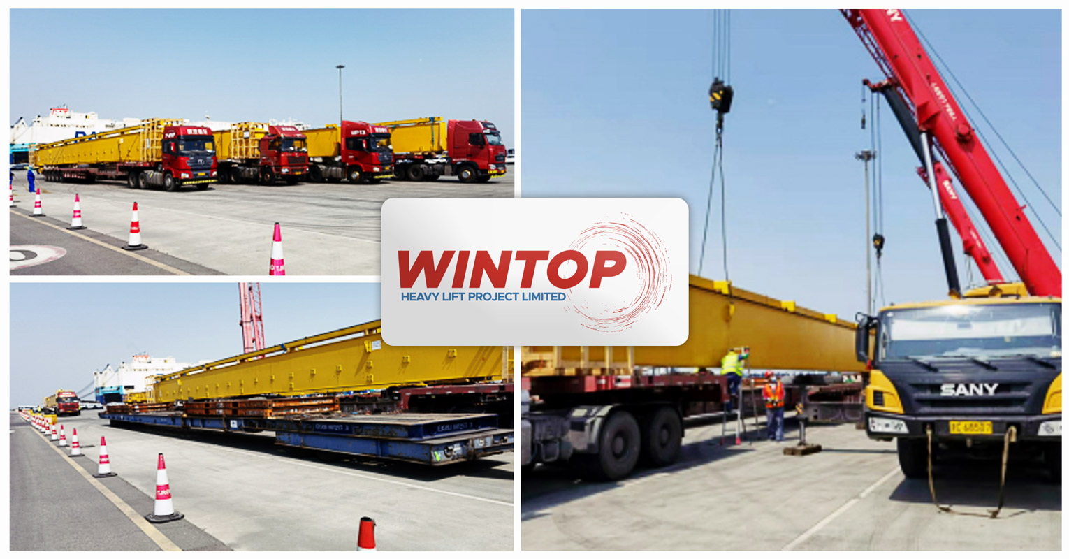Wintop Heavy Lift Handled 32m Long Function Eletrode Supply Equipment Imported from Germany to Tianjin