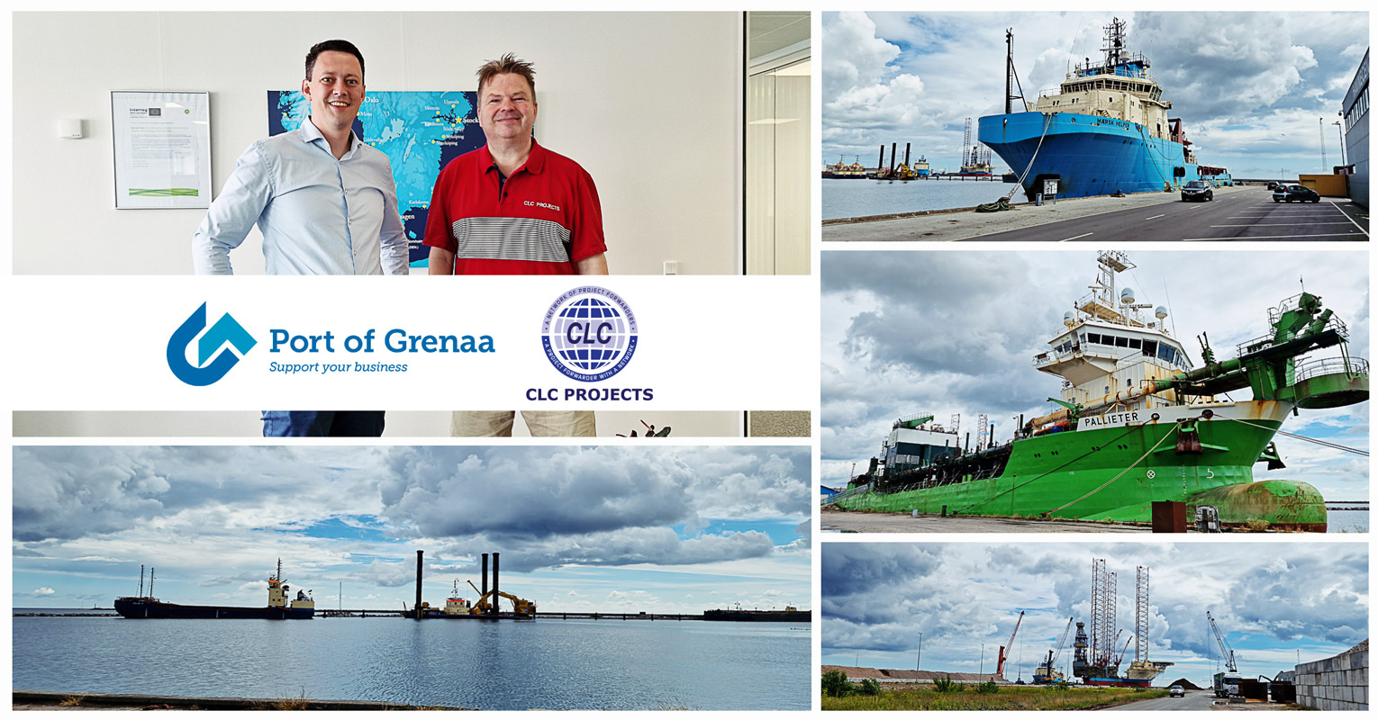 Cross Ocean’s Chairman met with one of our Preferred Service Providers Mr. Theis Gisselbæk of Port of Grenaa where the worlds largest jack up drilling rig was alongside