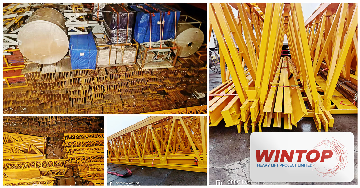 Wintop Heavy Lift Shipped a Gantry Crane Including it's Electric Winch from Shanghai to Klang, Malaysia