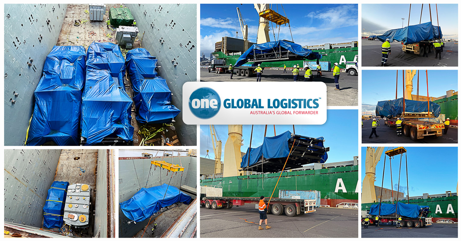 One Global Logistics Managed the Ocean Freight & Landside Logistics of 4 Packages from Shanghai to Melbourne